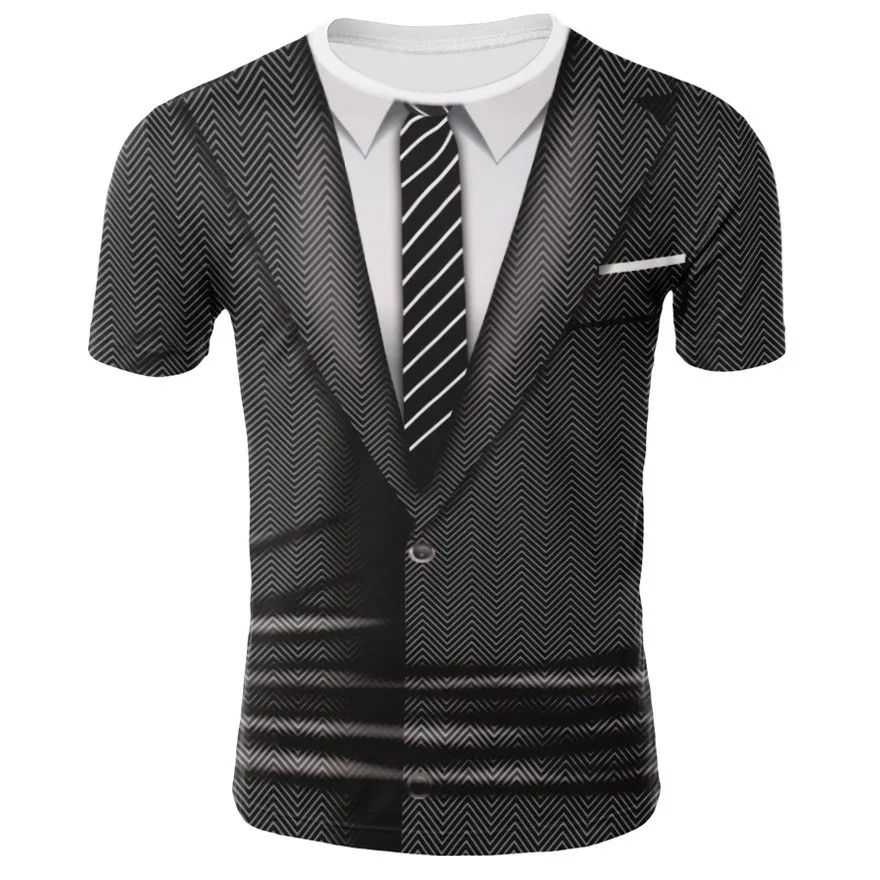 2021 Naujas 3D Striukė Tiktų Spausdinti Modelis T-Shirt Mados Juokinga Palaidinukė Vyrų Asmeninį Atsitiktinis Marškinėliai Vasaros T-Shirt 0