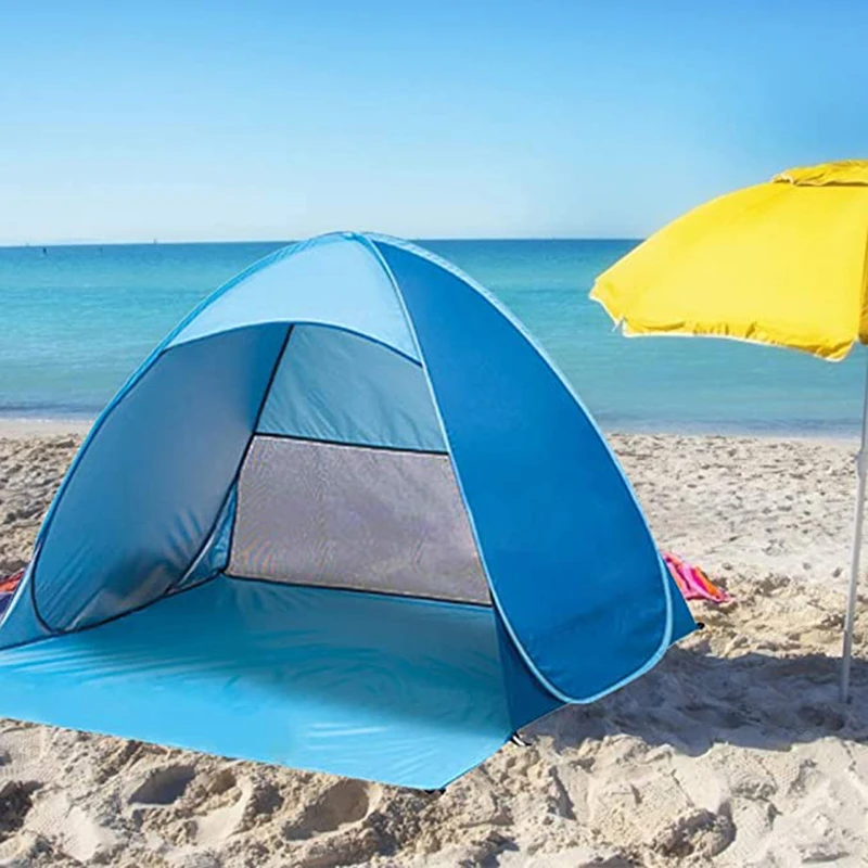 Markizės Nešiojamų Paplūdimio Palapinė Atspalvį Ultralight Sodo Baldakimu UV Saulės Pasislėpti Skėtis Baby Žvejybos Turizmo Kempingas Su nešimo Krepšys 0