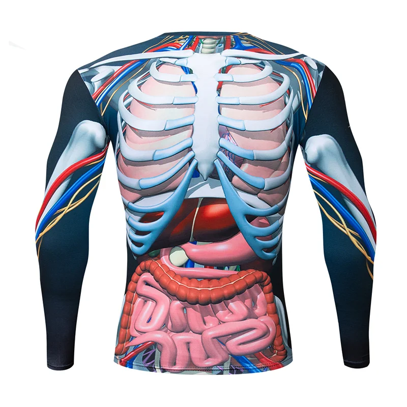 Skeletas 3D Spausdinimo Helovinas Kostiumas T-shirt Vyrai 2021 Juokinga Slim Fit O Kaklo Mens Šalis T Shirts Harajuku Hip-Hop Tee Marškinėliai Homme 0