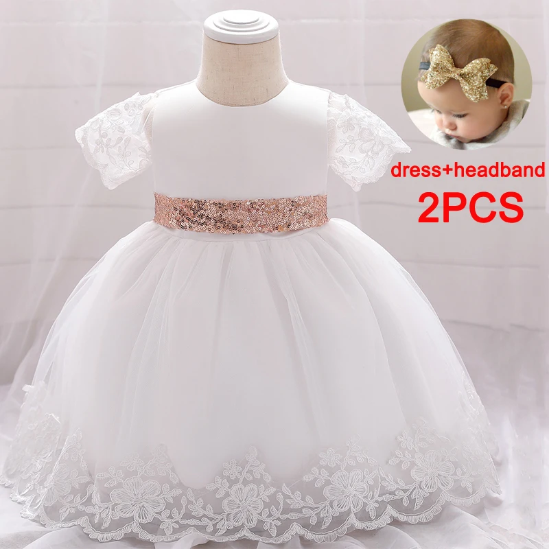 2021 Kalėdų Bamblys Pirmuosius Gimtadienius Suknelė Baby Girl Drabužiai Bowknot Krikšto Princesė Dress Nėrinių Šalis Suknelės Gėlių Mergaitė 0