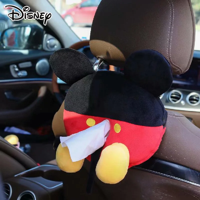 Disney Mickey Minnie Mouse Automobilių Audinių Langelį Pliušiniai Žaislai Animacinių Filmų Minkštas Is Popieriaus Nupiešti Lėlės Pagalvė Pagalvėlės Pečių Padengti Dovanos 0