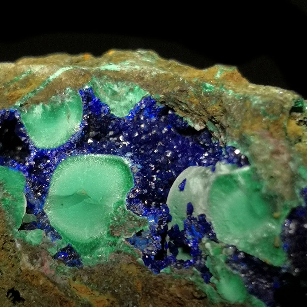 32g A6-5sun Natūralaus Malachito ir Azurite Mineralinių Kristalų Mėginių Iš Anhui Provincijoje,Kinija 0