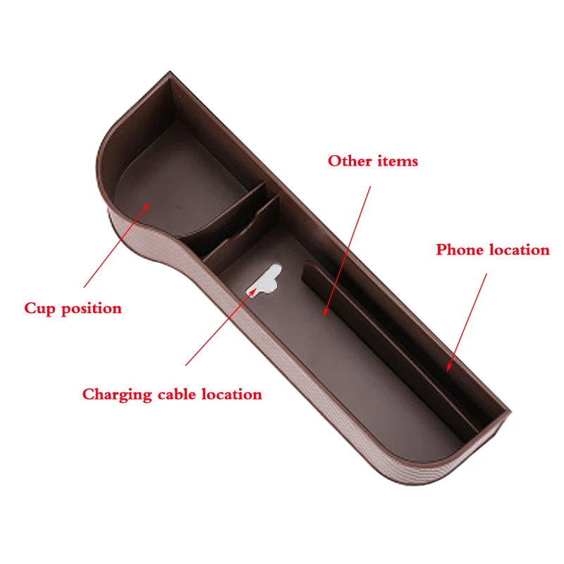Naujas 1Pair Universalus Auto Automobilio Sėdynės Siauras Plastiko talpinimo Taurės Telefono Turėtojas Organizatorius Rezervuota Dizainas Priedai 0