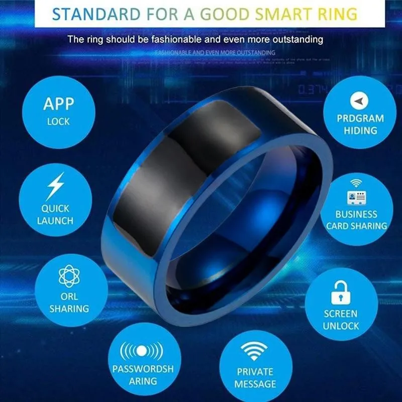 2 Spalvų NFC Žiedas Smart Žiedas Android Mokėti Protingas Žiedo NFC Protingas Žiedo Pirštas Smart Dėvėti Smart Mokėti Žiedas Nešiojami Prietaisai 0