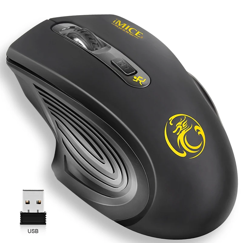 USB Belaidės Pelės 2000DPI USB 2.0 Imtuvas Optinė Kompiuterio Pelė 2,4 GHz Ergonomiškas Pelės, Nešiojamas KOMPIUTERIO, Garso Silent Mouse 0