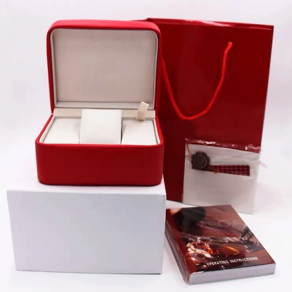 2021 Prabanga Aikštėje Raudona Knygelė Kortelės Žymes Ir leidinių anglų kalba Laikrodžiai, Lange Originalus Vidinis Išorinis Vyrų Laikrodis dėžutę 0