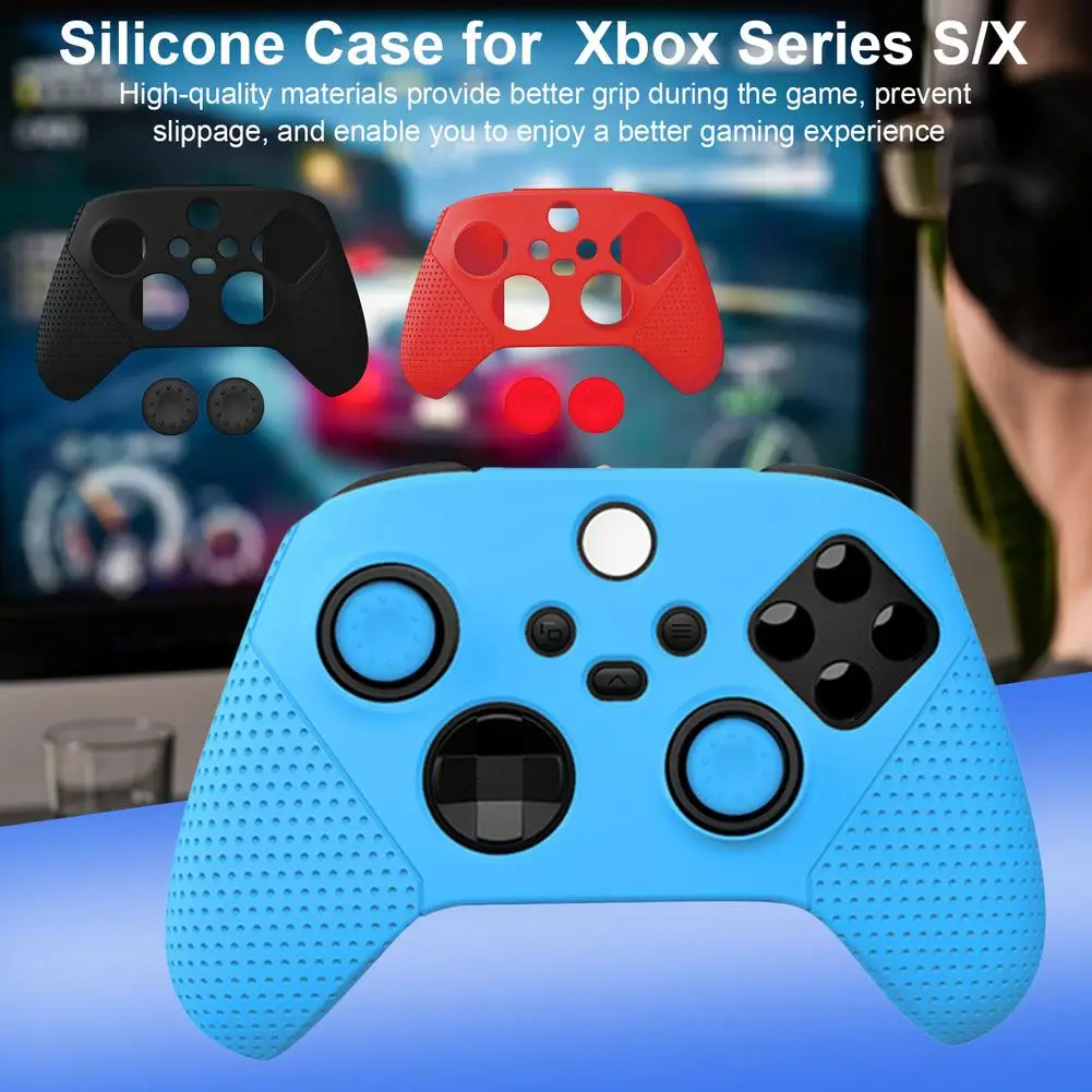 Tvarkyti Silikoninis Apsauginis Dangtelis XSX Žaidimas Rankena Guma Padengti Su Dalelių neslidus Rokeris Bžūp Xbox Serijos S/X 0