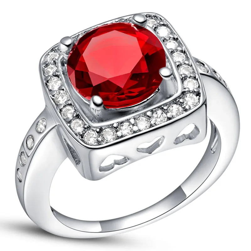 Klasikinis, prabangus paprasta temperamentas žiedas inkrustacijos stiklo deimantų vestuvinis žiedas 0