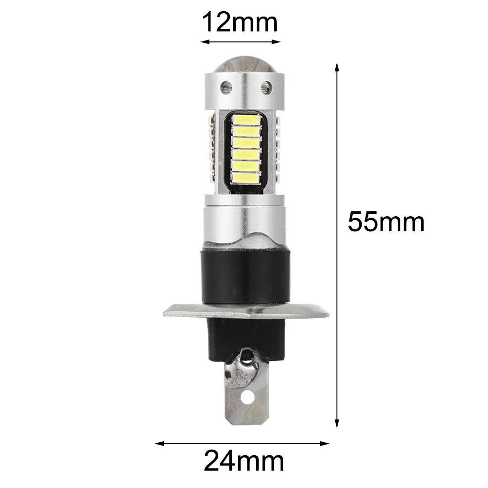 1 Pora Automobilio LED Žibintų Vairavimo Rūko Žibinto Lemputės H1 12V DC 4014 30 SMD 6500K 0