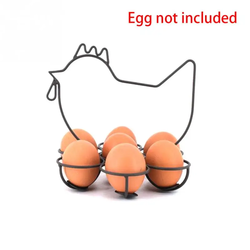 Geležies Meno Stovo Virtuvės Įrankį, Kiaušiniai Organizatorius Apdailos Saugojimo Turėtojas Patvarus, Praktiškas Konteinerių Višta Formos Krepšelio Priedai 0