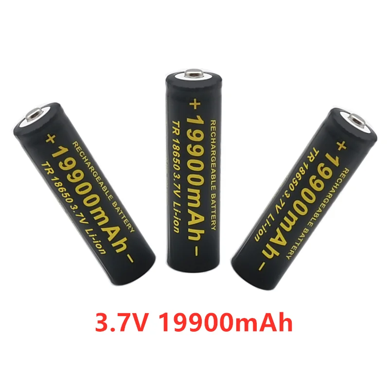 Naujus 18650 baterija 3.7 V 19900mAh įkrovimo liion akumuliatoriaus Led žibintuvėlio baterijos 18650 baterijos Didmeninė +USB įkroviklis 0