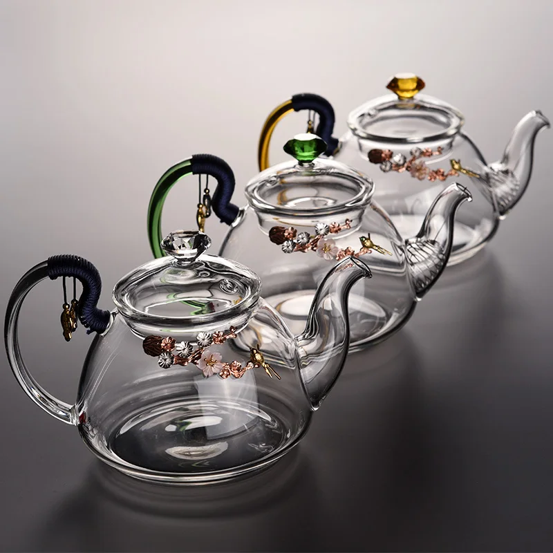 300ml Arbatinukas Rankų darbo, Atsparus Karščiui Stiklas, Arbatinukas Namų Teaware Kinijos Kung Fu Arbatos Rinkinys Teaware Arbatos Virdulys Kūrybos Kavos Virdulys 0