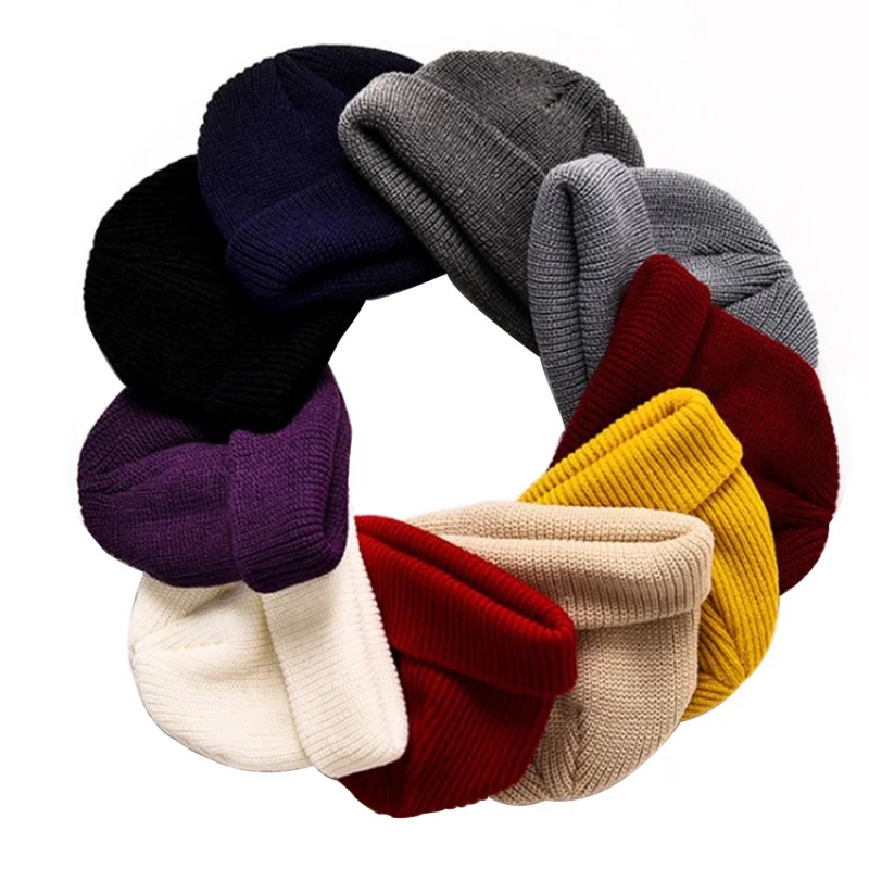 Rudens-Žiemos Vyrų, Moterų Megzti Skrybėlę Paprastas Atsitiktinis Stiliaus Medvilnės Mišinys Reguliuojamas Šilta Kepuraitė Ausies Raštas Galvos Apdangalai Bžūp 0