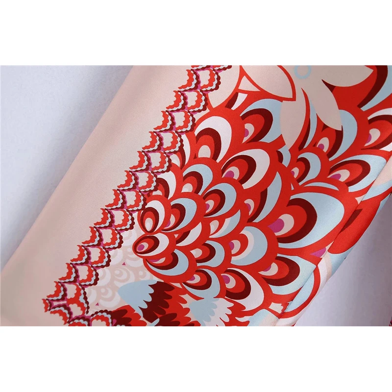 KRSB2021 Vasaros Moterų Geometrinis Raudona Išspausdinti Kelnės Prašmatnus, Lengvas Atsitiktinis Patogios Kelnės Bohemijos Kilnus Nacionalinės Stilius 0