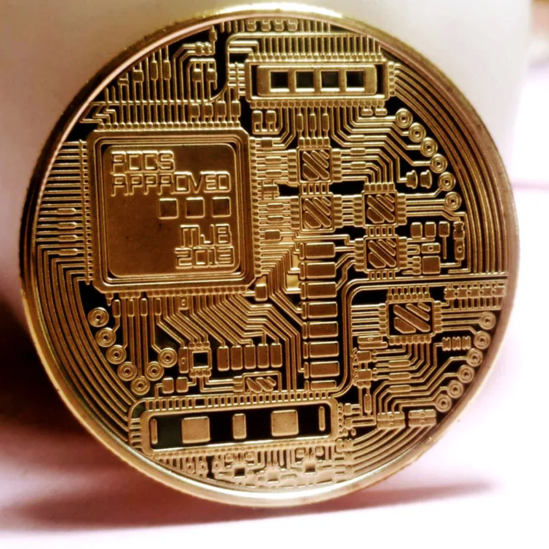 Paauksuoti Bitcoin Moneta, Kolekcines, Puiki Dovana Tiek Monetos Meno Kolekcija Fizinio Aukso Progines Monetas Namų Amatų Papuošalai 0
