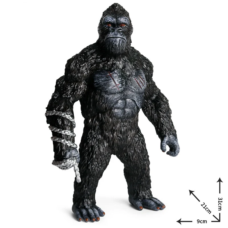 12inch/31cm Karalius KongFigure Beždžionės Gorila Veiksmų Skaičiai Milžinišką Orangutan Kolekcines, Dervų Modelis, Žaislai Vaikams 0