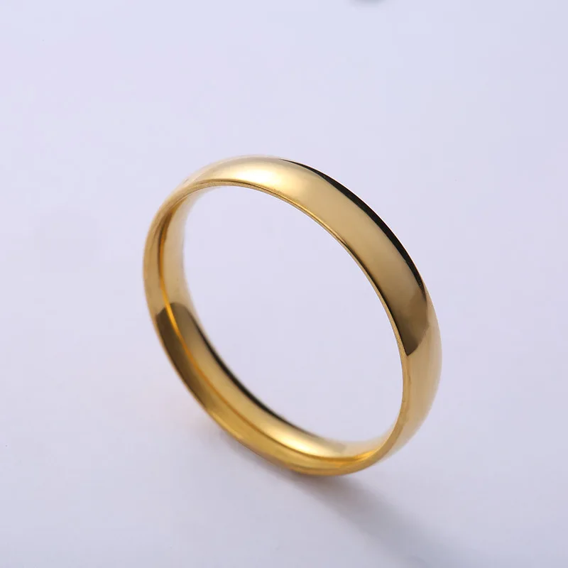 Vyrų ir moterų paprasta asmenybė titano plieno, žiedas, nerūdijančio plieno žiedas 1