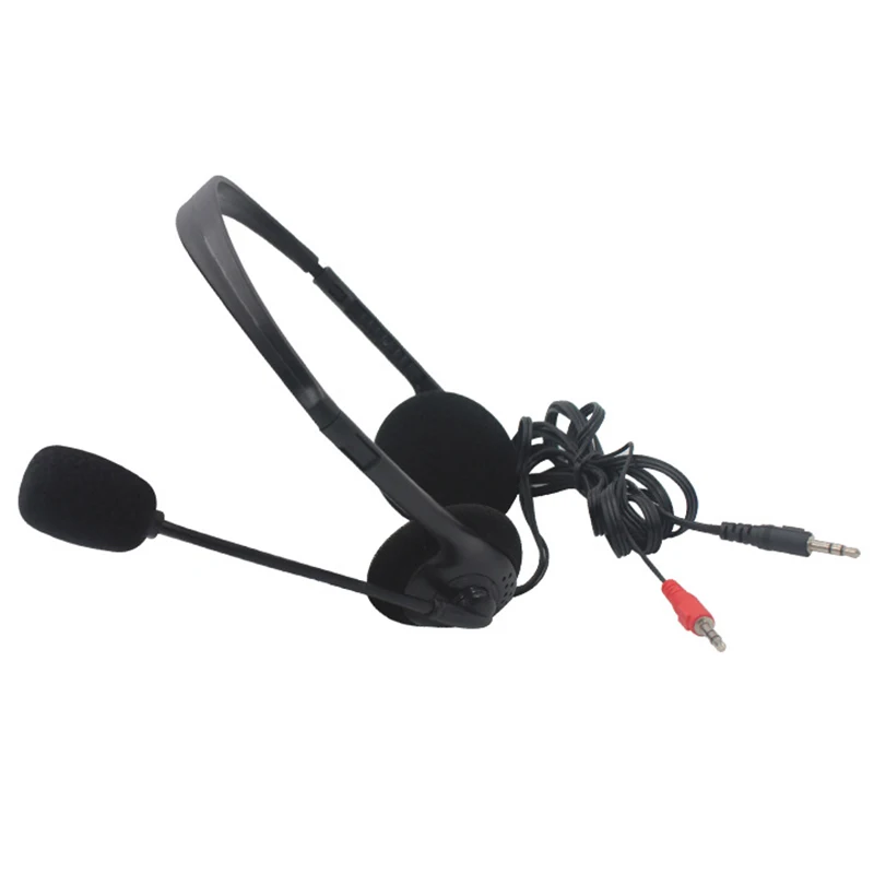 3.5 mm Wired Stereo Headworn Ausinių Triukšmo Panaikinimo Ausinės Su Mini Mikrofonas Reguliuojamas Lankelis Už Kompiuterio, Nešiojamojo kompiuterio Darbalaukį 1