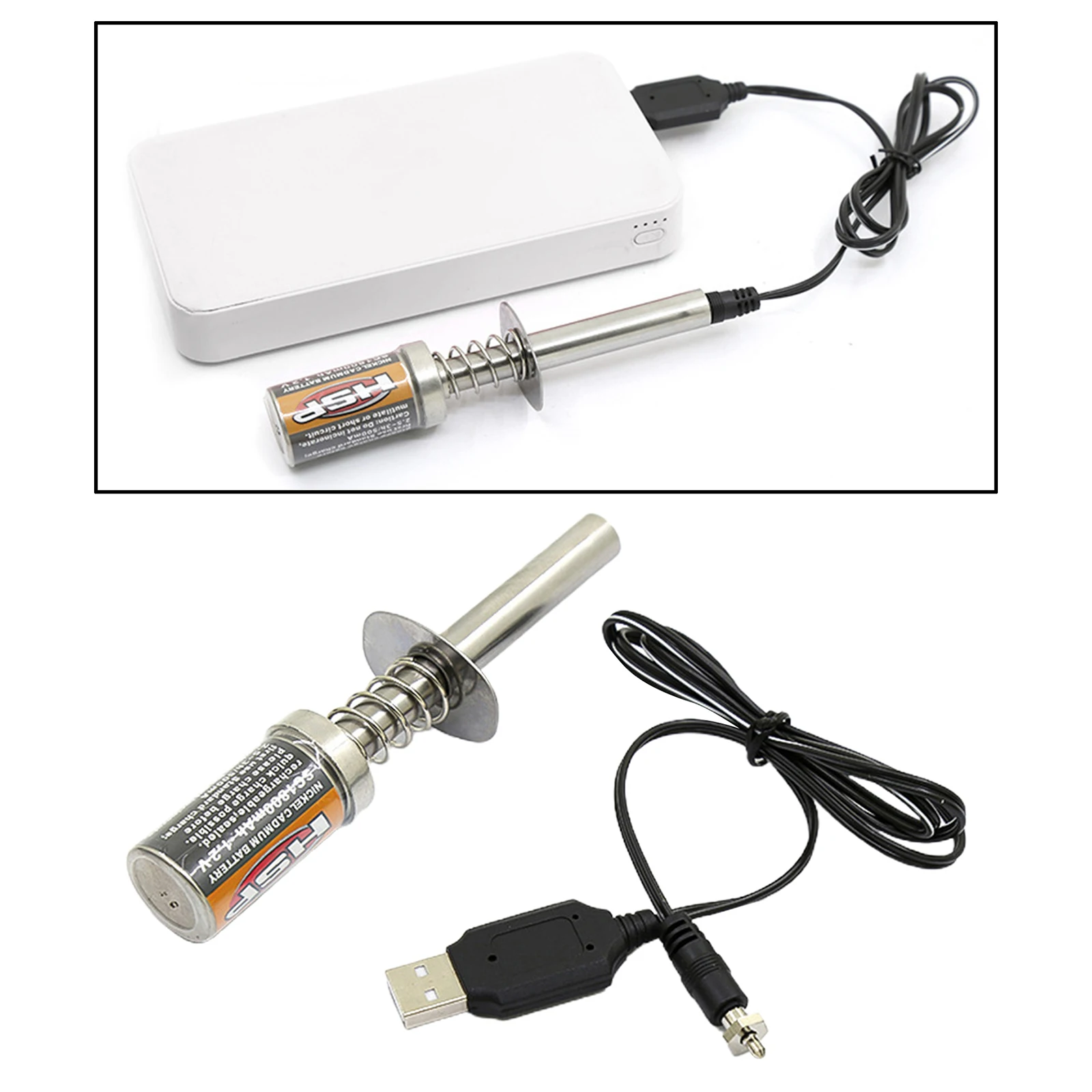 Starteris uždegimo sistema USB Įkrovimo Kabelis Dujų ir Nitro Variklio Galia 1/10 1/8 RC Alpinizmas, Automobilių Atsarginės Nešiojamų 1