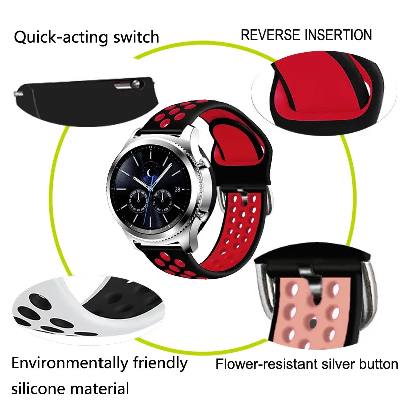 Už TicWatch Pro 2020 Apyrankę 20/22MM Silikono Riešo Dirželis Ticwatch Pro 3/3 GPS LTE/GTX/S2/E2/2/E Smart Watch Band Correa 1