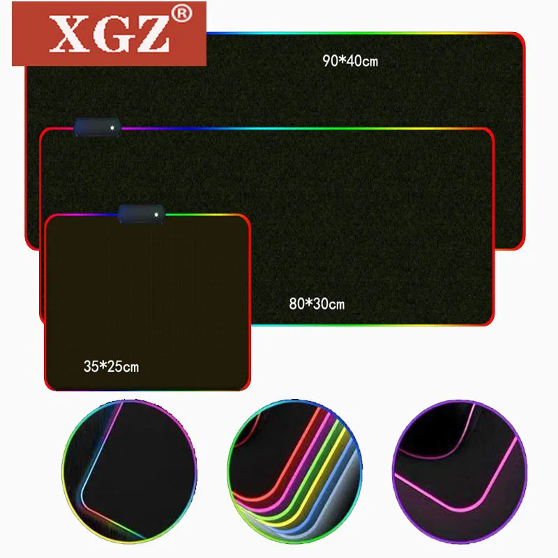 XGZ Naktį Kraštovaizdžio RGB LED Didelės Pelės Mygtukai USB Laidinio Apšvietimo Žaidimų Klaviatūra Spalvinga Šviesos PC neslidus Cs Go 1