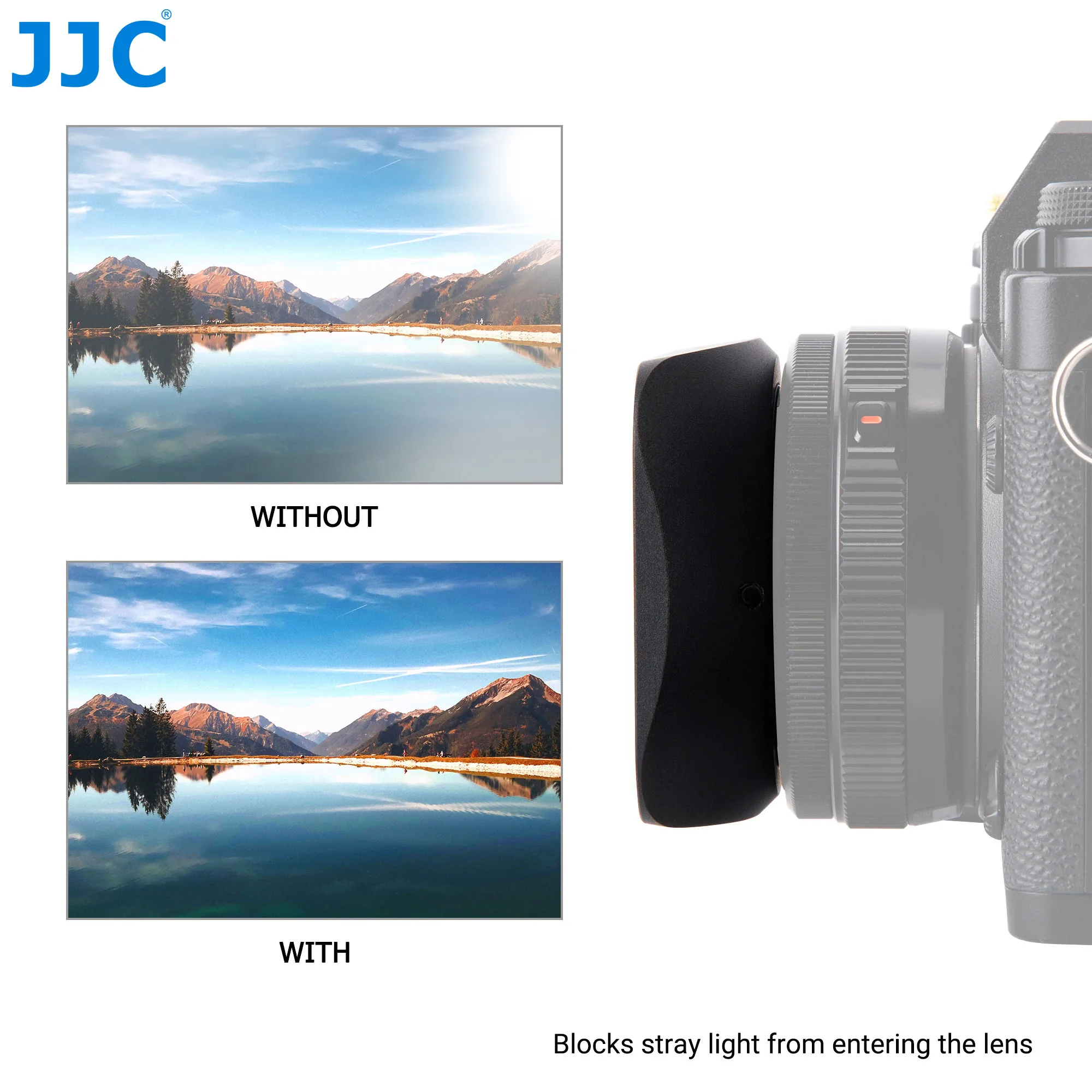 JJC Objektyvo Gaubtą, Atspalvis Fujifilm XF 27mm f/2.8 R WR Objektyvas Fuji XS10 XT4 XE4 XA7 XPro3 XT30 XT3 XT20 XE3 XA5 Pakeičia LH-XF27 1