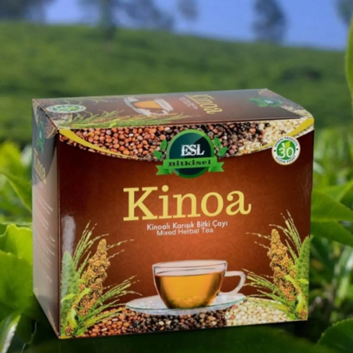 Quinoa Kinoa Quinoa Kinoa Quinua Andenhirse Лебеда sumaišytų žolelių arbata 1 langelis = 30 vienetų x 1,5 g maišelis / daug Baltymų, maistinių medžiagų 1