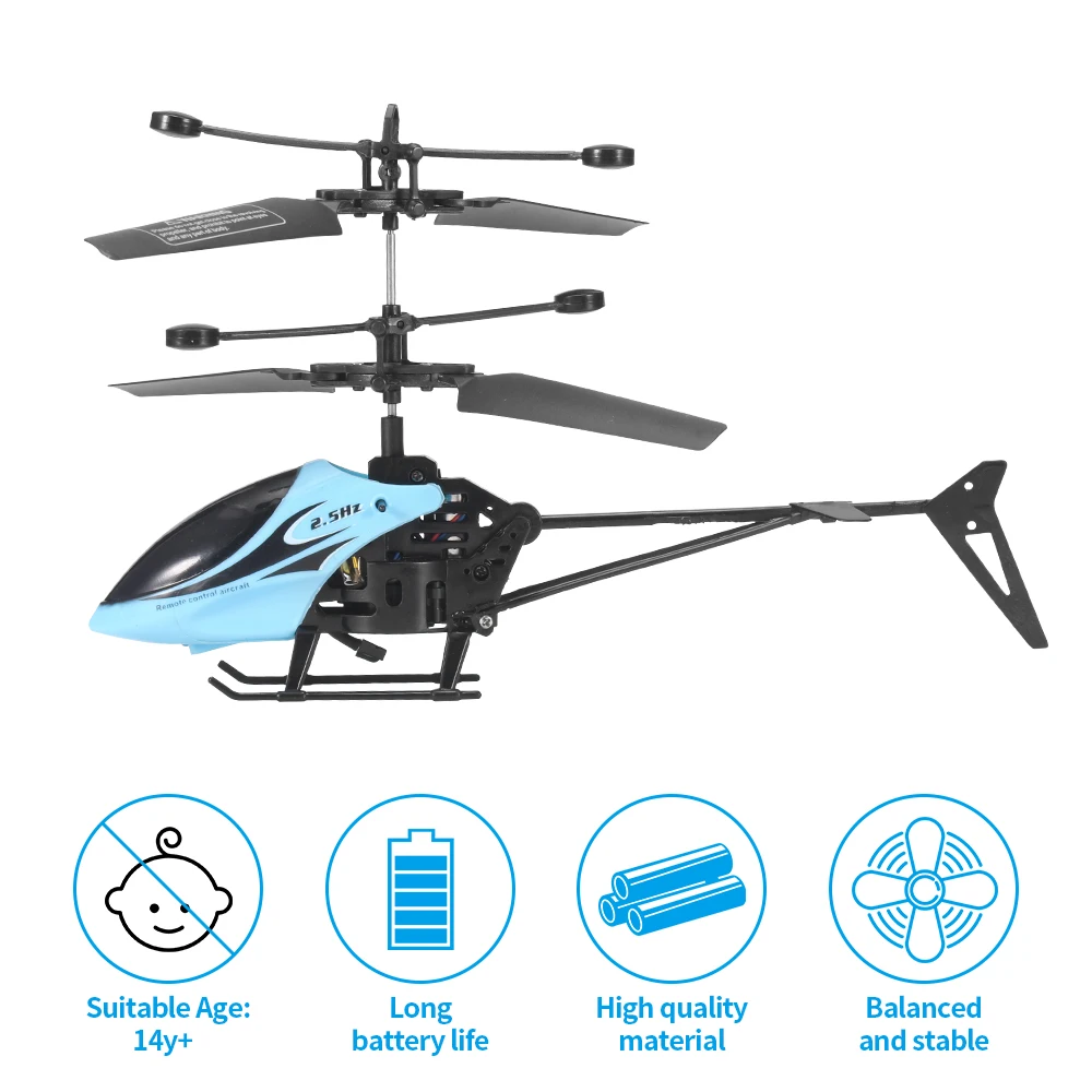 2 Kanalų RC Nepilotuojamų Sraigtasparnių Infraed Indukcijos Elektros Nuotolinio Valdymo Plokštumos Šviesos Pakabos Helicopter Quadcopter Drone Žaislas 1
