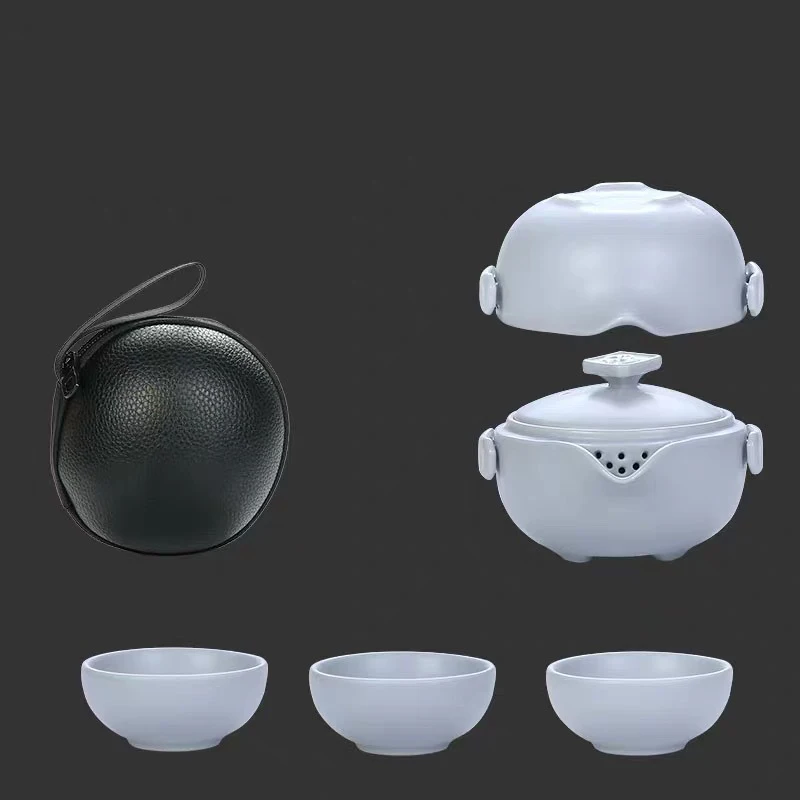 Kinijos kūrybos arbatos rinkinys vieną puodą ir du puodeliai arbatos rinkinys nešiojamų kelionių fine bone china arbatos rinkiniai kavos puodelio su maišeliu arbatos rinkinys 1