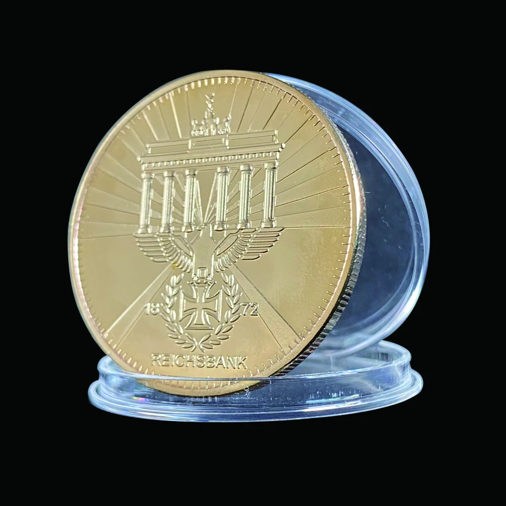 1872 Vokietijos Erelio Kryžiaus Reichsbank Aukso Direktorium Metalo Monetos Erelis 1