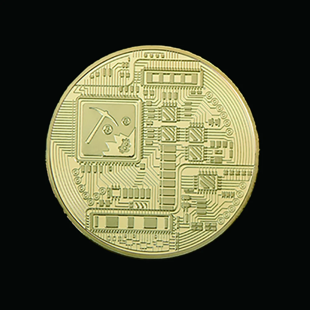 Jungtinės amerikos valstijos Bitcoin Aukso Monetos Meno Kolekcija, atminimo Dovana MUMS CoinMetal Antikos Imitacija W/ Plastikinis Rėmas 1