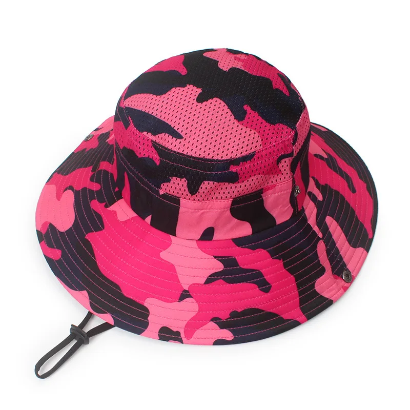 Vasaros lauko apsaugos nuo saulės sun skrybėlę žvejybos hat laukinių kvėpuojantis pėsčiųjų skrybėlę Kamufliažas vyrų kepurę Vyrų panamos skrybėlė kibiro kepurę 1