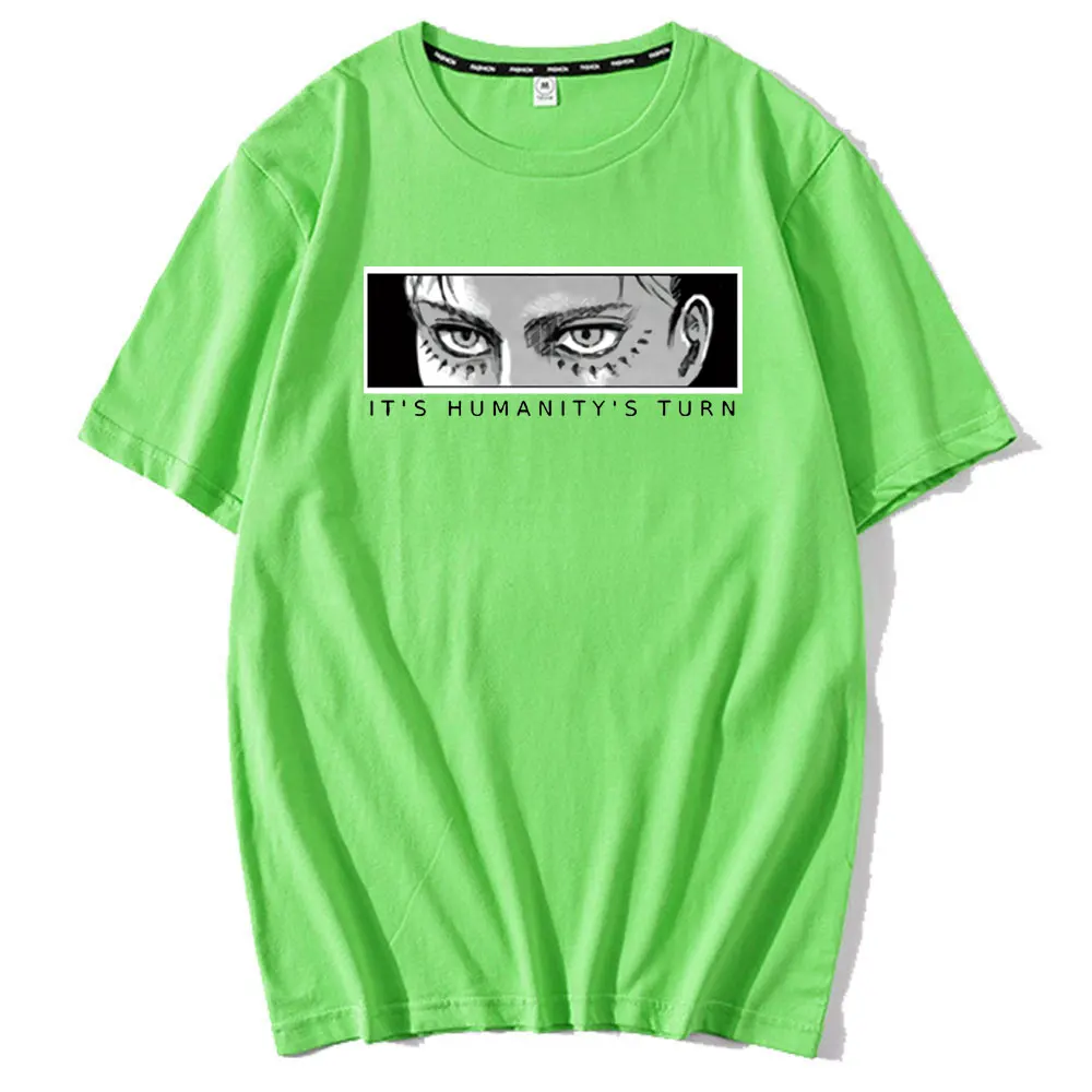 Puola Milžinišką T-marškiniai, trumparankoviai Nemokamai Sparnus Tyrėjas Akis T-shirt Anime Aplinkinių Mikasa Allen Drabužius Anime T-shirt 1