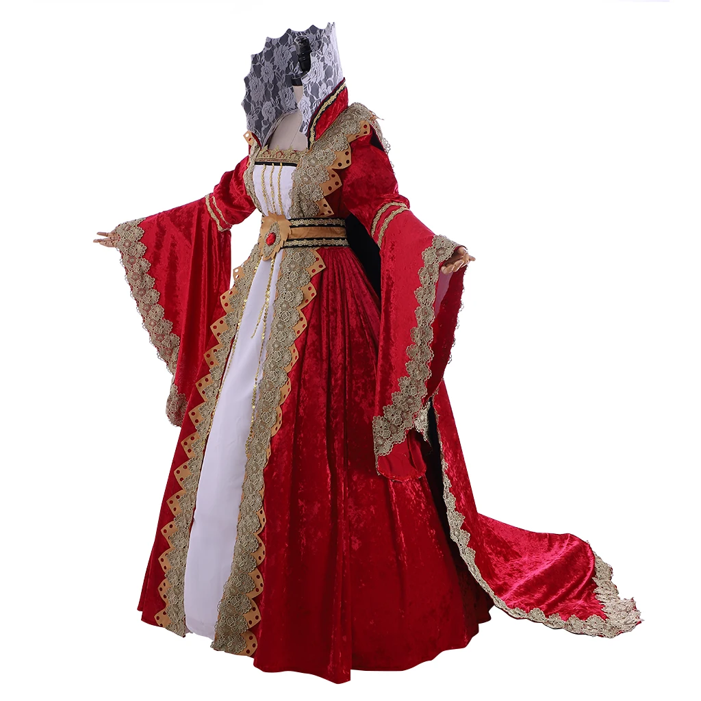 Cosplaydiy Užsakymą Viktorijos Fancy Dress Suknelė Viduramžių Karalienė Dress Tudor Suknelė, Kostiumas L320 1