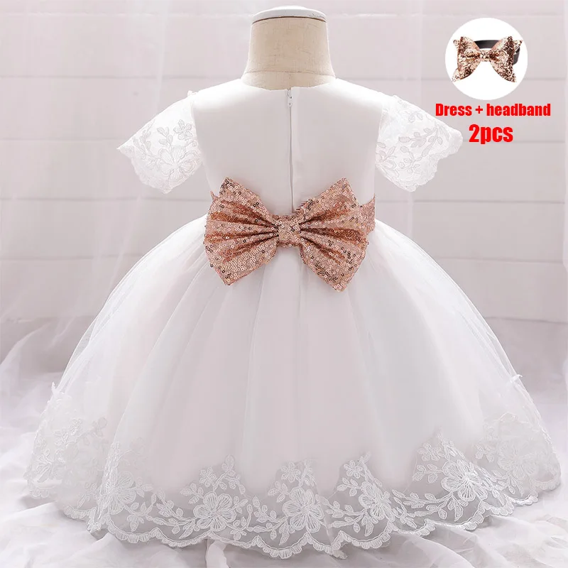 2021 Vasaros Vaikų, Kūdikių Suknelė Baby Girl Drabužių China Bow 1-asis Gimtadienis Suknelė Princesė Suknelės, Šaliai Ceremonija Suknelė 1