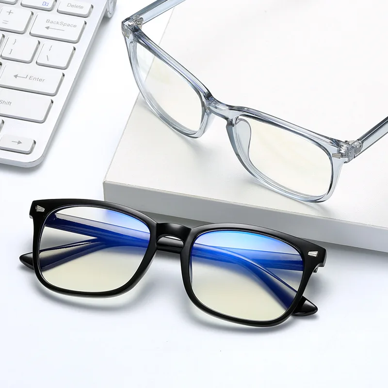 Mėlynos Šviesos Blokavimas Akiniai Moterų Rėmo Kompiuterio Taurės Vyrų Lunette Akinių Mados Optinis Gafas Skaidraus Lęšio Oculos 1