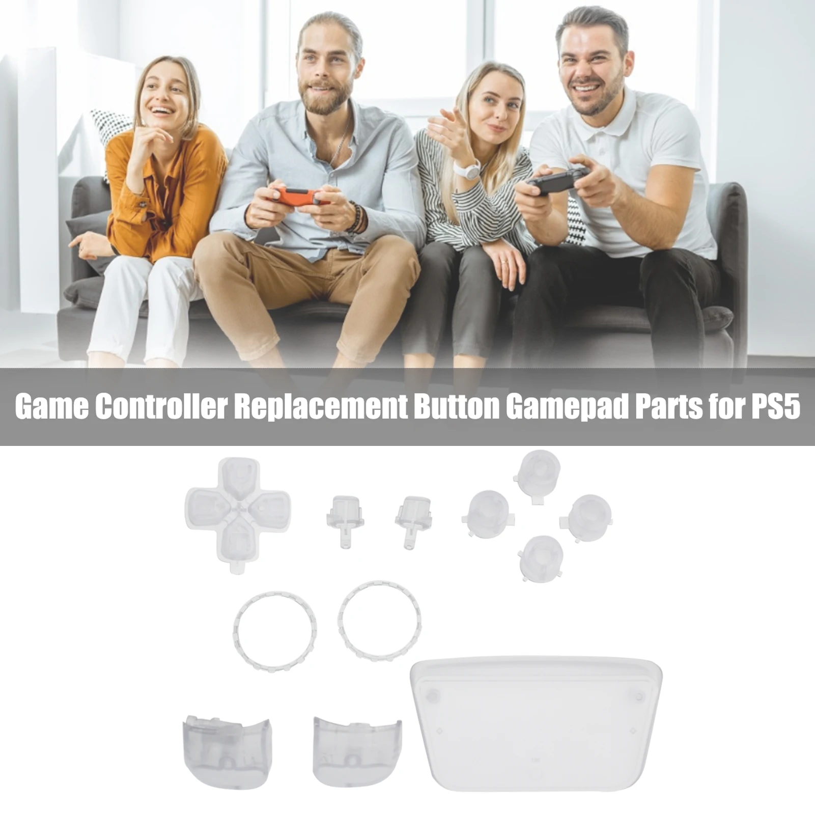 Žaidimas Rankena Pakeitimo Pagrindinių žaidimų pulto Mygtuką PS5 1
