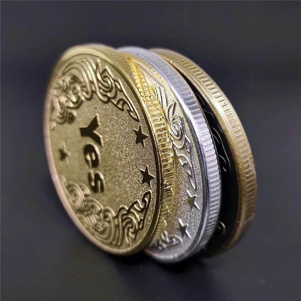 Naujas TAIP/NE Proginė Moneta Likimą Sprendimu, Aukso Medalis, Sidabro ir Bronzos Trispalvė 1