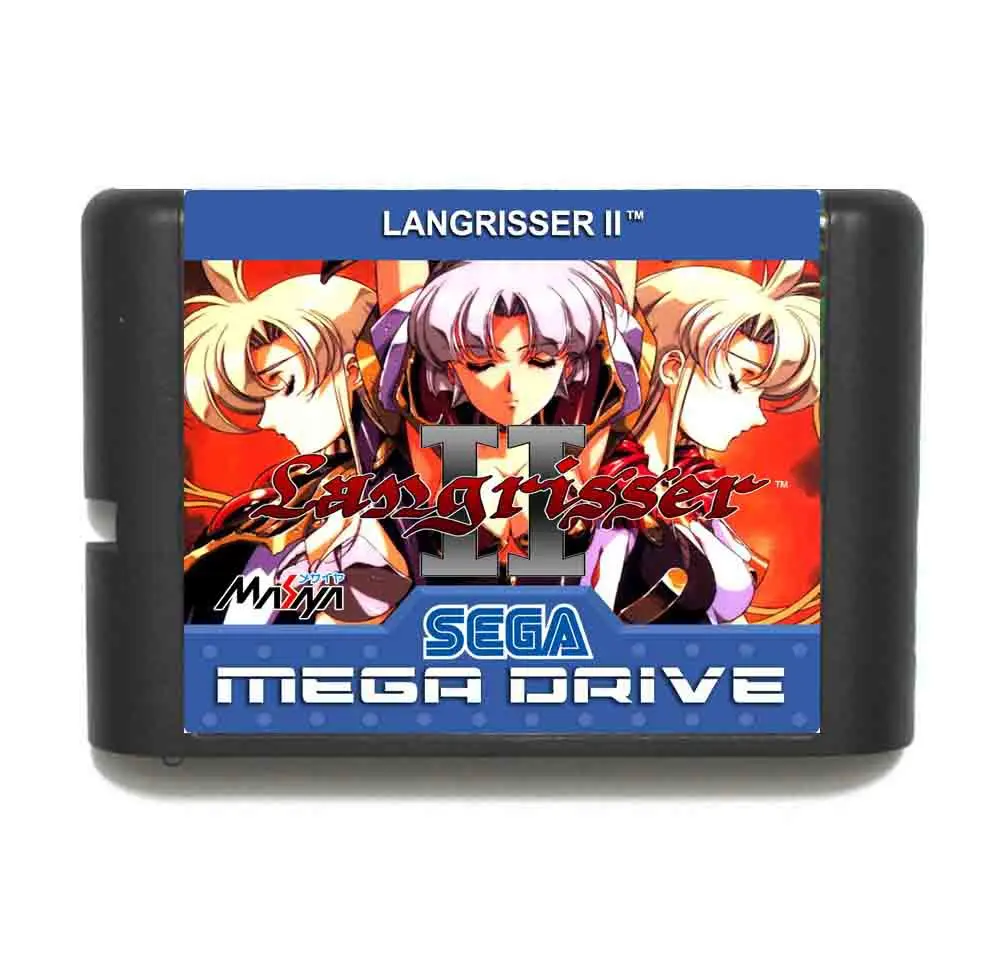 Langrisser II 16 bitų MD Žaidimo Kortelės Sega Mega Drive Genesis 1