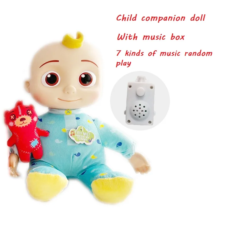 Naujas Cocomelon Pliušinis Lėlės Dainuoti Muzikos Dėžutė su Septynių Rūšių Muzikos JoJo Lėlės-Vaikų Žaislai, Vaikų Kompanionas Lėlės 1