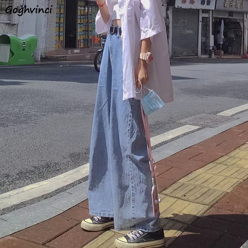 Džinsai Moterims Harajuku Retro Korėjos Stiliaus Studentų Derliaus Streetwear Paaugliams Čiuožėjas Paprastas Atsitiktinis, Kietas Klasikinis Aukšto Juosmens Baggy 1