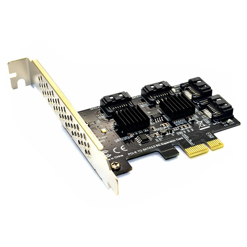 PCI-E, SATA 3.0 Riser Card 4 Port SATA3.0 Plėtimosi Kortelės Adapterį Kietąjį Diską Plėtros IPFS Kietąjį Diską 1
