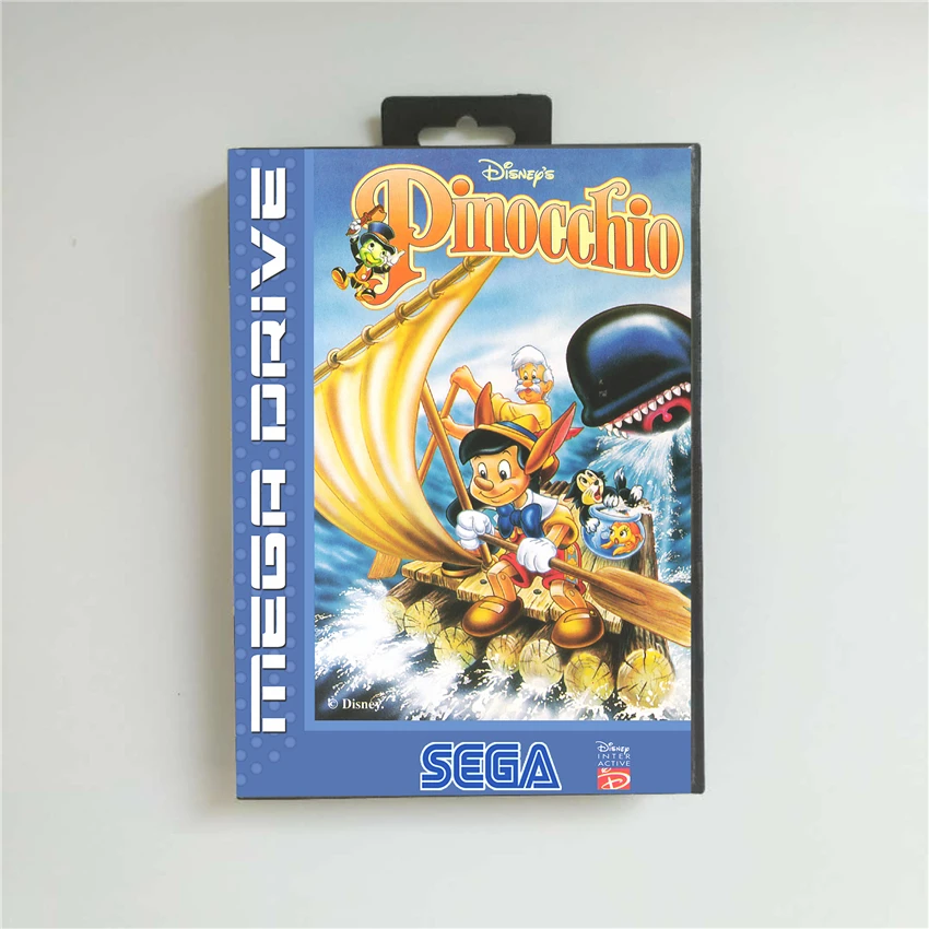 Pinocchioed - EUR Dangtelis Su Mažmeninės Langelyje 16 Bitų MD Žaidimas Kortelę Megadrive Genesis Vaizdo Žaidimų Konsolės 1