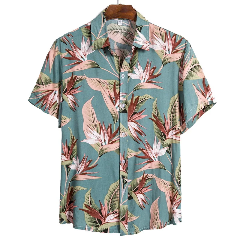 2021 Naują Atvykimo vyriški Marškiniai vyriški Havajų Atsitiktinis Vienas pelės mygtuku spustelėkite Visas rungtynes, Marškinėliai Spausdinimas trumparankoviai Marškinėliai Viršų 1