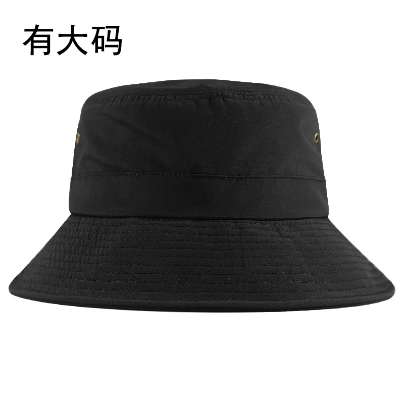 Didelio dydžio žvejybos kepurės didelis galvos žmogus vasaros saulės skrybėlę poliesteris sausas greitai panama kepurė plius dydžių kibirą skrybėlės 56-60cm 60-63cm 1