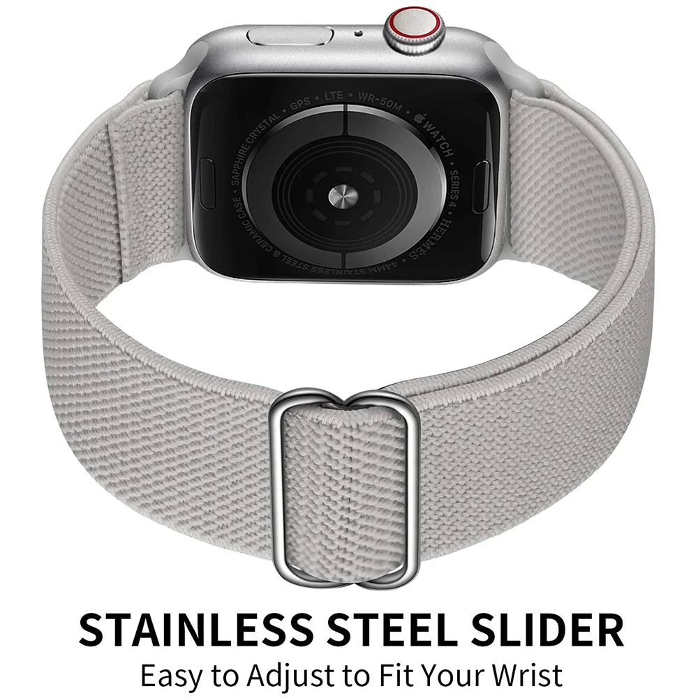 Nailono Solo Diržu, Apple Watch Band 44mm 40mm 38mm 42mm Reguliuojamas Elastinga Kilpa Apyrankė Tinka iWatch Serijos 4 5 6 Se Apyrankė 1