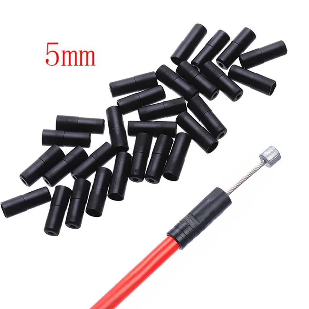 Supply Brake Cable Set End cap 100pcs Pack 5mm Bicycle Housing Plastic 1