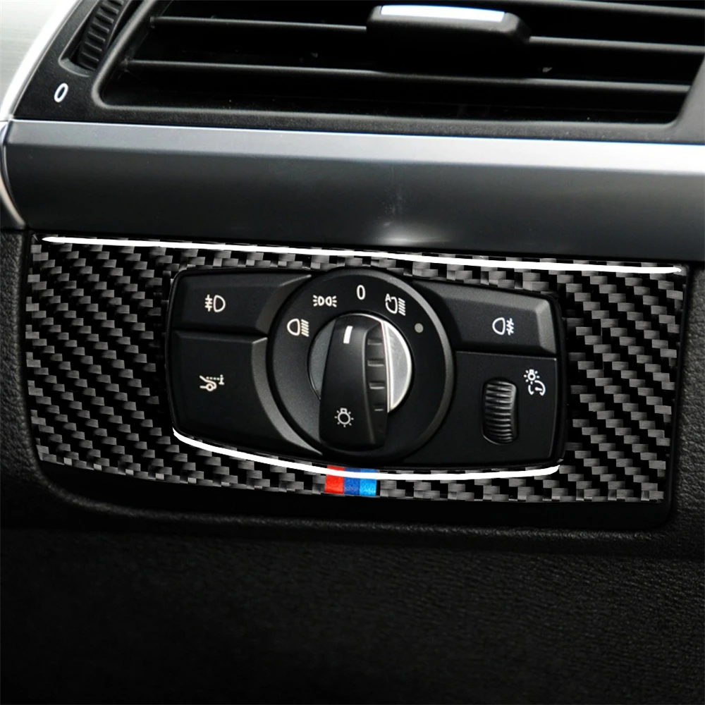 Anglies Pluošto priekinis žibintas Reguliavimo Jungiklis, Mygtukas Rėmo Dangtis Apdaila BMW E70 