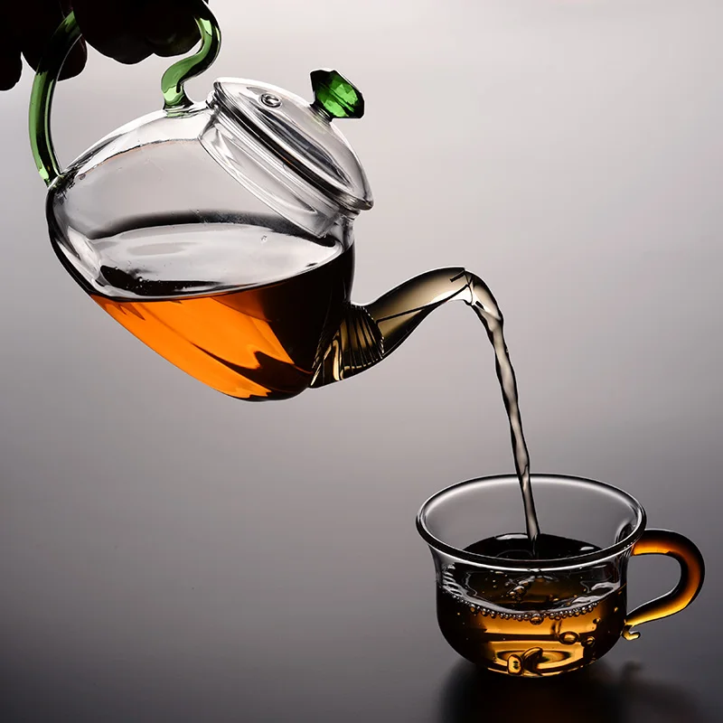 300ml Arbatinukas Rankų darbo, Atsparus Karščiui Stiklas, Arbatinukas Namų Teaware Kinijos Kung Fu Arbatos Rinkinys Teaware Arbatos Virdulys Kūrybos Kavos Virdulys 1