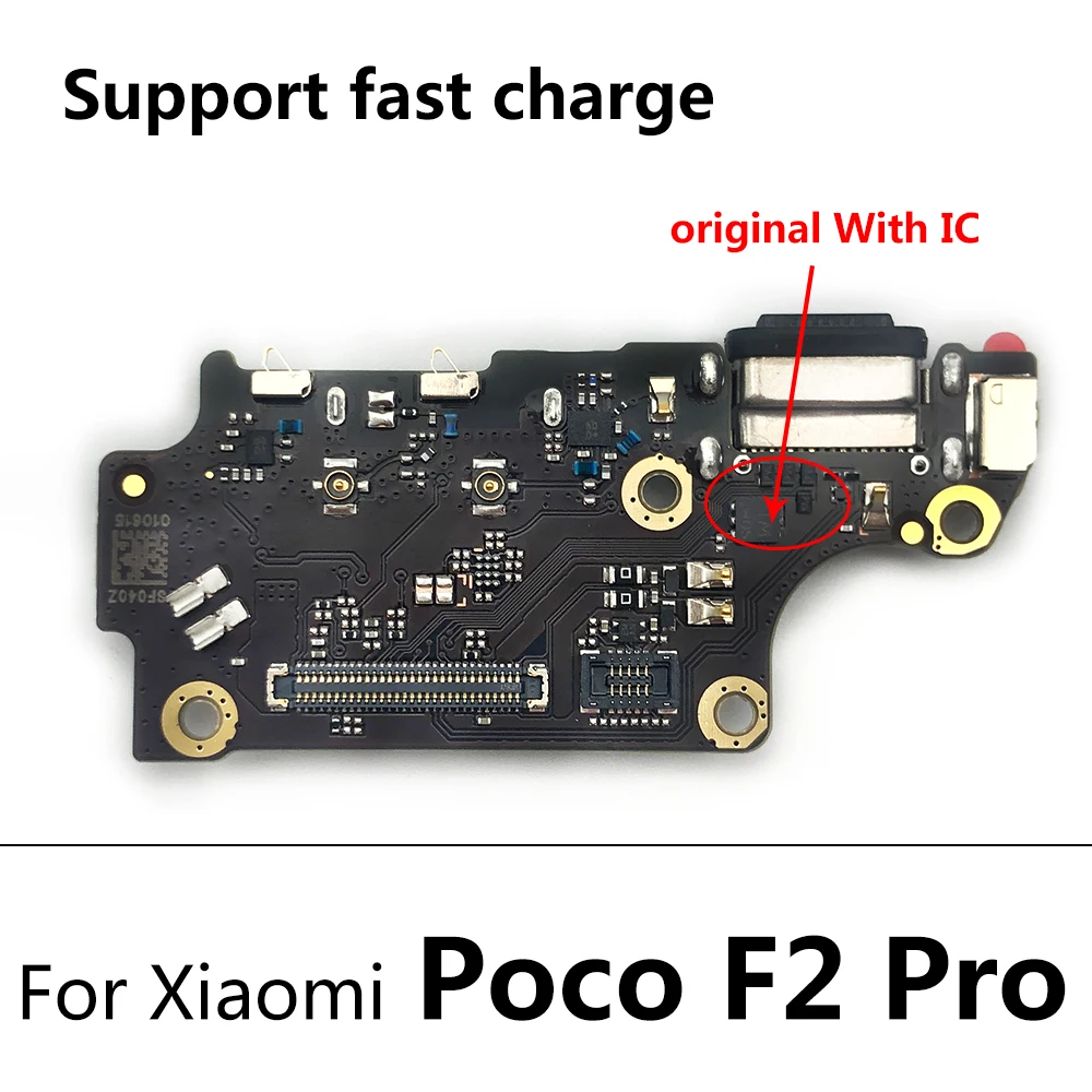 Originalus Įkroviklis Valdybos Flex Už Xiaomi Mi F2 Pro / Poco F3 / Mi 11 / Mi 10T / Mi 10 USB Jungtis Dock Įkrovimo Flex Kabelis 1